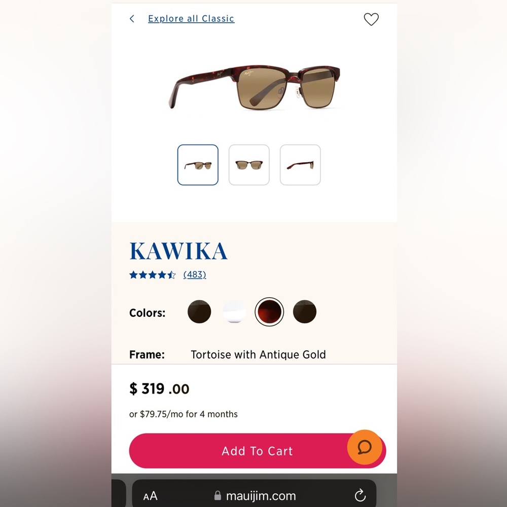 Polarized Maui Jim Sunglasses - Kawika